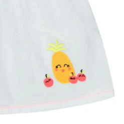 Tunique à Nouettes Et Fruits Brodés -Orchestra HI015K BLA 4 X