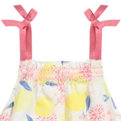 Combinaison Longue En Toile De Coton Imprimé Citrons Pour Bébé Fille 7 Combinaison Longue En Toile De Coton Imprimé Citrons Pour Bébé Fille -Orchestra HI015R BLA 4 X