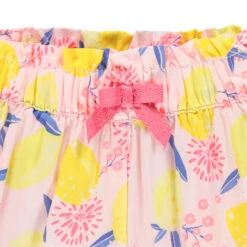 Pantalon Fluide à Citrons Imprimés Pour Bébé Fille -Orchestra HI015S ROC 3 X