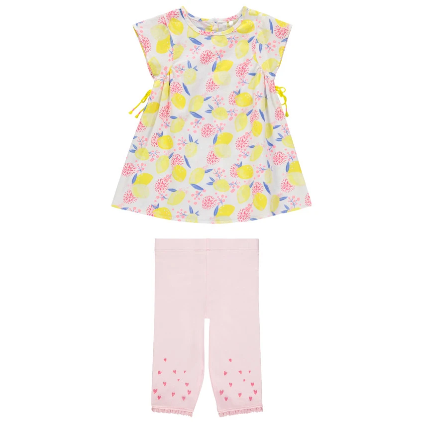 Ensemble Tunique Et Legging Imprimés Pour Bébé Fille 1 Ensemble Tunique Et Legging Imprimés Pour Bébé Fille