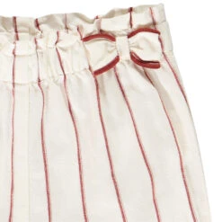 Short à Rayures Avec Noeud à La Taille Pour Bébé Fille -Orchestra HI016G ECR 3 X
