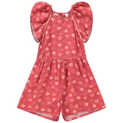 Combinaison Courte Imprimé Pommes Pour Bébé Fille