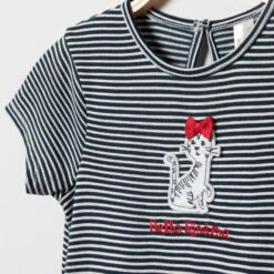 Robe En Maille Manches Courtes Effet 2-en-1 -Orchestra HI016K BLF 3 X