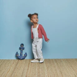 Salopette Longue à Rayures Pour Bébé Fille -Orchestra HI016L ECR 10 X