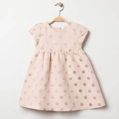 Robe Manches Courtes à Pois