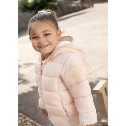 Doudoune à Capuche Doublée Micropolaire Pour Bébé Fille -Orchestra HI016V ROC 10 X