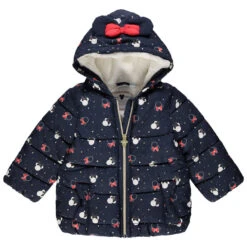 Doudoune Matelassée à Capuche Imprimée Minnie Disney Pour Bébé Fille