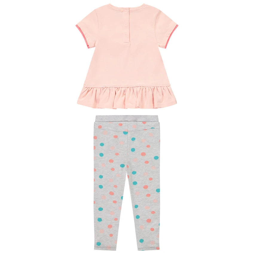 Ensemble Avec Tunique Manches Courtes Print Chat Ludique Et Pantalon à Pois 2 Ensemble Avec Tunique Manches Courtes Print Chat Ludique Et Pantalon à Pois – Image 2