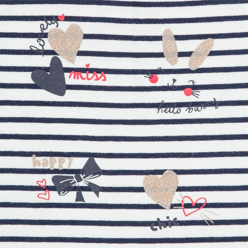 Ensemble Avec Tunique Rayée Et Legging Pour Bébé Fille 3 Ensemble Avec Tunique Rayée Et Legging Pour Bébé Fille – Image 3