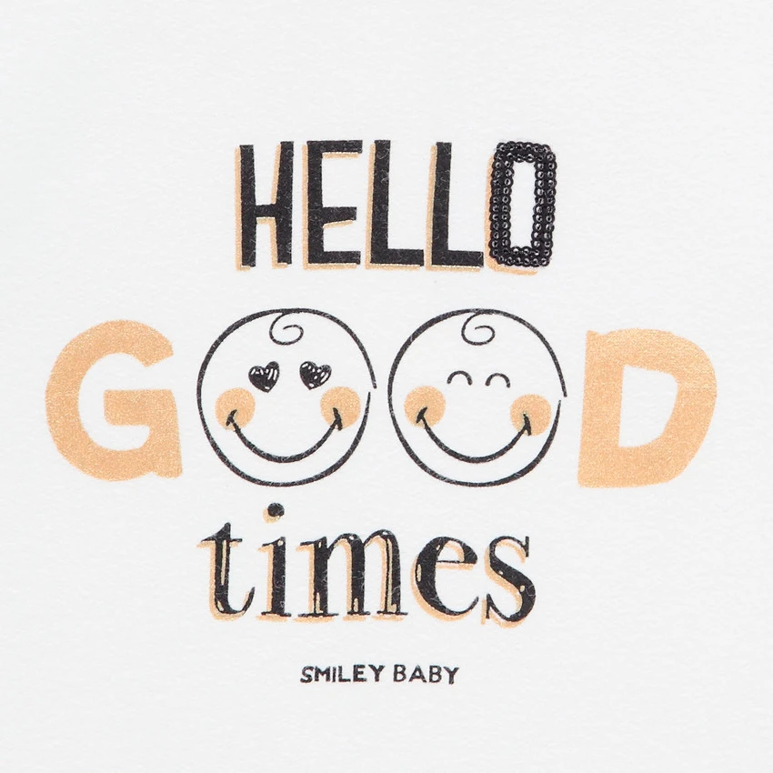 Jogging En Molleton Print Smiley Baby Pour Bébé Garçon 3 Jogging En Molleton Print Smiley Baby Pour Bébé Garçon – Image 3