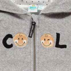 Gilet à Capuche Broderie Smiley Baby Pour Bébé Fille -Orchestra HI018Y GRC 4 X