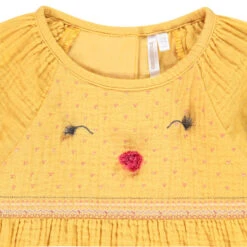Tunique Jaune En Gaze De Coton Pour Bébé Fille -Orchestra HI019J JAM 3 X