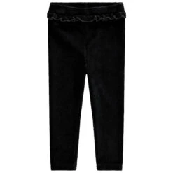 Legging En Velours à Taille Volantée Pour Bébé Fille