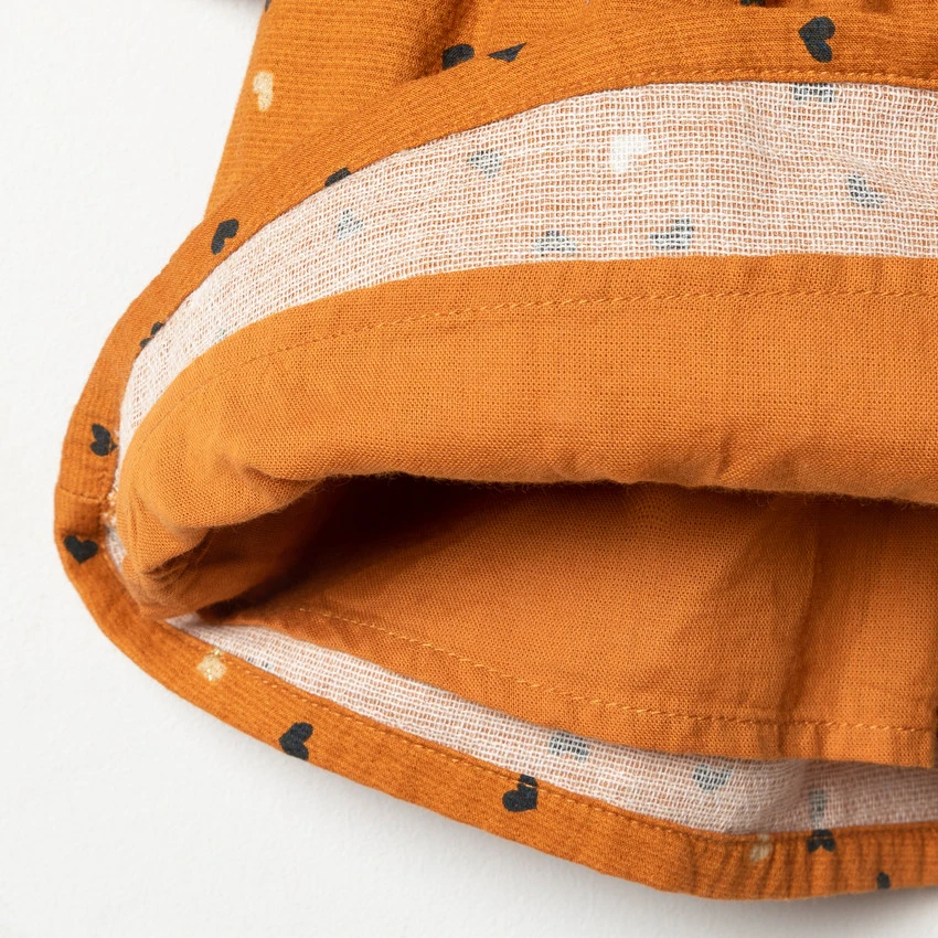 Robe Manches Longues Camel Imprimée Pour Bébé Fille 4 Robe Manches Longues Camel Imprimée Pour Bébé Fille – Image 4