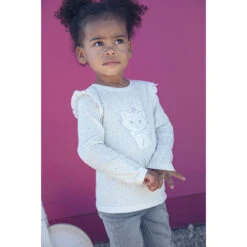 T-shirt Manches Longues En Coton Print Marie Disney 7 T-shirt Manches Longues En Coton Print Marie Disney -Orchestra HI01AQ ECR 10 X