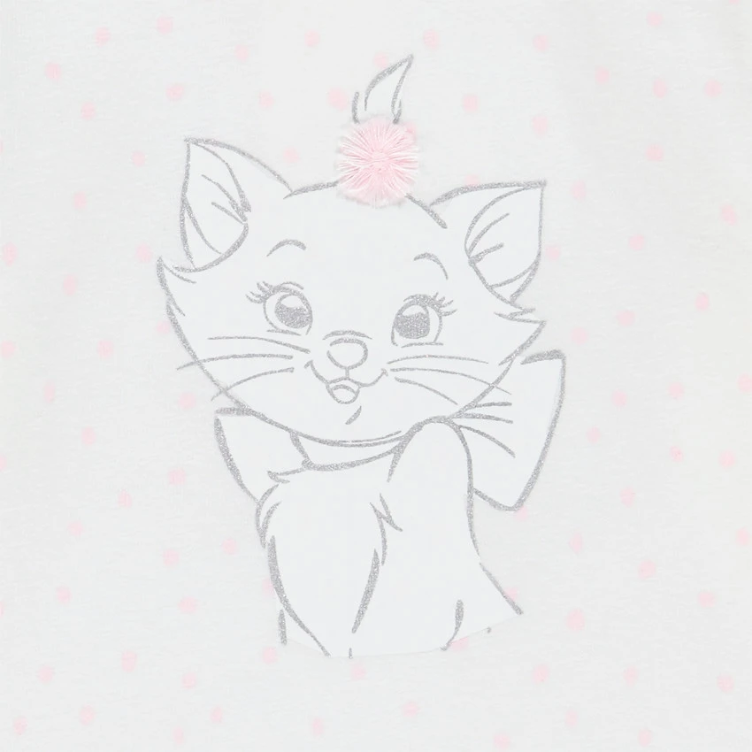 T-shirt Manches Longues En Coton Print Marie Disney 3 T-shirt Manches Longues En Coton Print Marie Disney – Image 3