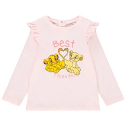 T-shirt Manches Longues En Coton Print Simba Et Nala Disney Pour Bébé Fille