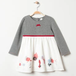 Robe Manches Longues Print Chaperon Rouge Pour Bébé Fille