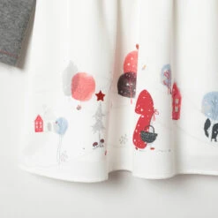 Robe Manches Longues Print Chaperon Rouge Pour Bébé Fille -Orchestra HI01BL GRM 4 X