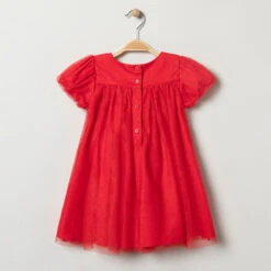 Robe De Fêtes Rouge En Tulle Et Paillettes Pour Bébé Fille -Orchestra HI01BN RGM 2 X