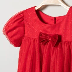 Robe De Fêtes Rouge En Tulle Et Paillettes Pour Bébé Fille -Orchestra HI01BN RGM 3 X