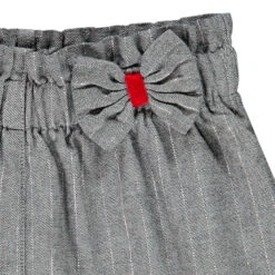 Pantalon Large à Fines Rayures Argentées Pour Enfant Fille -Orchestra HI01BR GRM 3 X