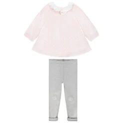 Ensemble Tunique Et Legging Motif Cygne Pour Bébé Fille