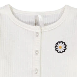 Gilet En Maille Côtelée Pour Bébé Fille 5 Gilet En Maille Côtelée Pour Bébé Fille -Orchestra HI01CU BLA 3 X