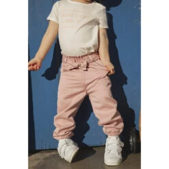 Pantalon Avec Ceinture Motif Noeud Pour Bébé Fille -Orchestra HI01CW ROF 10 X