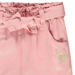 Pantalon Avec Ceinture Motif Noeud Pour Bébé Fille -Orchestra HI01CW ROF 3 X