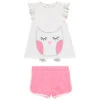 Ensemble De Plage Print Hibou Pour Enfant Fille