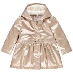 Parka Gomme Effet Brillant Pour Bébé Fille