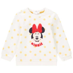 Sweat En Molleton à Pois Minnie Disney Pour Bébé Fille