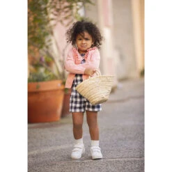 Combinaison Courte à Bretelles Volantées Pour Bébé Fille -Orchestra HI01EC BLF 11 X