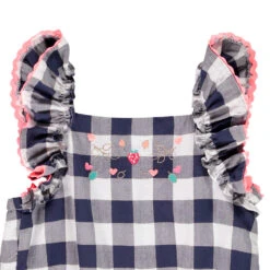 Combinaison Courte à Bretelles Volantées Pour Bébé Fille -Orchestra HI01EC BLF 4 X