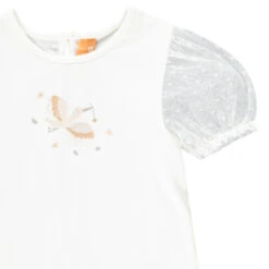 T-shirt Manches Courtes De Cérémonie En Tulle Pour Bébé Fille -Orchestra HI01EG ECR 3 X