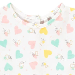 Ensemble Salopette + T-shirt Pour Bébé Fille -Orchestra HI01EK BLA 3 X