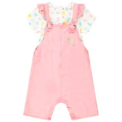 Ensemble Salopette + T-shirt Pour Bébé Fille -Orchestra HI01EK BLA 7 X
