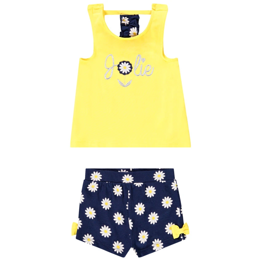 Ensemble De Plage Débardeur + Short Pour Bébé Fille 1 Ensemble De Plage Débardeur + Short Pour Bébé Fille
