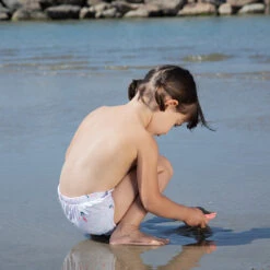 Culotte De Bain Anti-UV Imprimé Sirènes Pour Bébé Fille -Orchestra HI01FN BLA 13 X