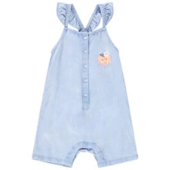Combishort Effet Jean Pour Bébé Fille