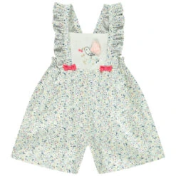 Combinaison Courte En Satin De Coton Pour Bébé Fille
