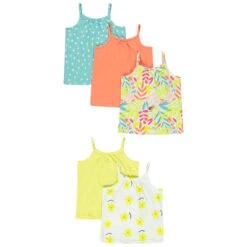 Lot De 5 Débardeurs Colorés Pour Bébé Fille