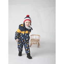 Combi-pilote De Ski Doublée Micropolaire à Motifs Graphiques -Orchestra HLALMZ BLF 10 X