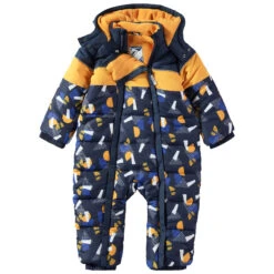 Combi-pilote De Ski Doublée Micropolaire à Motifs Graphiques