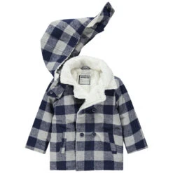 Veste En Polaire Doublée Sherpa à Carreaux