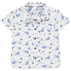Chemise Manches Courtes à Imprimés Fantaisie All-over