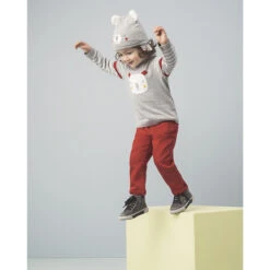 Pantalon Rouge Uni à Poche Motif Koala -Orchestra HLALSR RGF 15 X