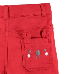 Pantalon Rouge Uni à Poche Motif Koala -Orchestra HLALSR RGF 3 X