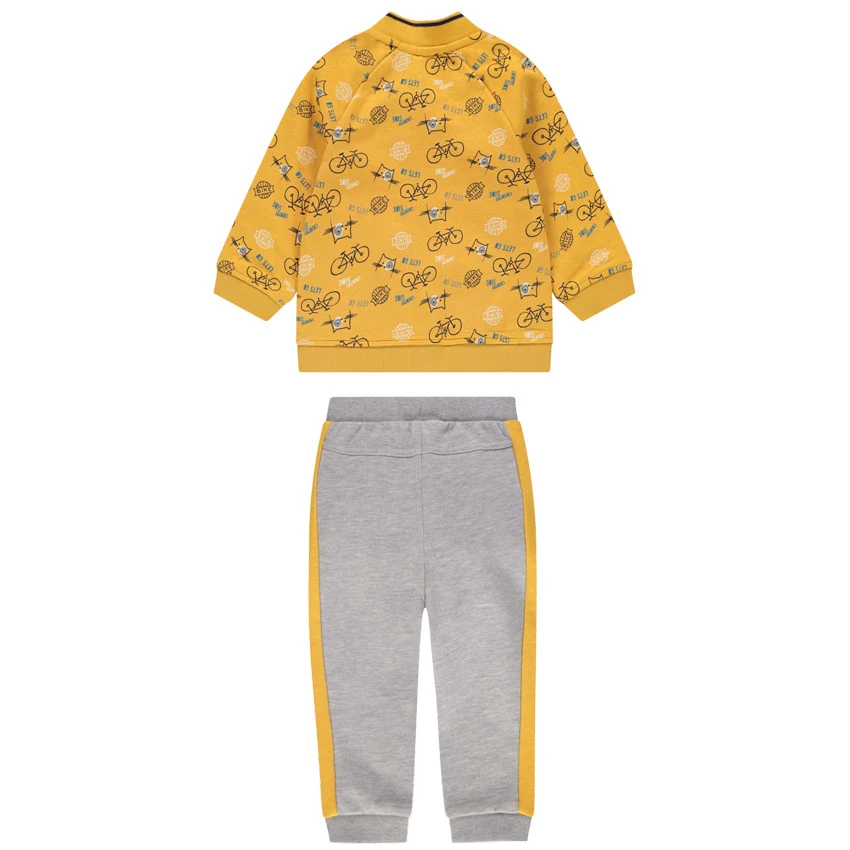 Jogging En Molleton Avec Gilet Imprimé Vélos Et Pantalon à Bandes 2 Jogging En Molleton Avec Gilet Imprimé Vélos Et Pantalon à Bandes – Image 2